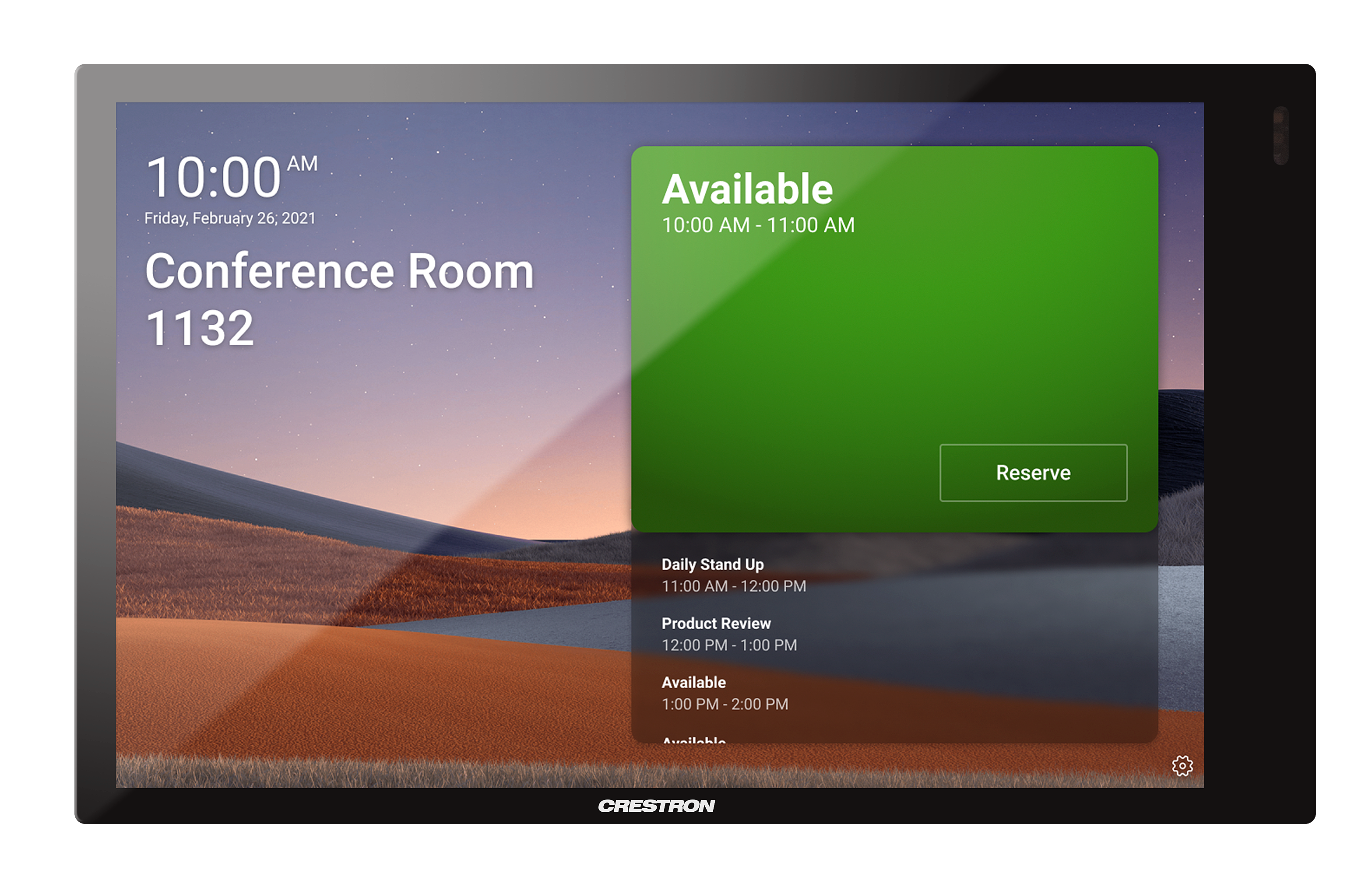 Crestron room reservation